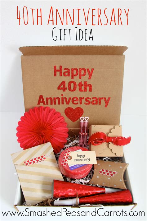 best 40th anniversary gifts